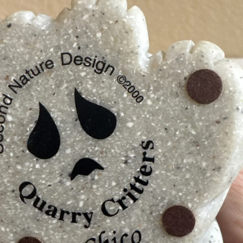 Quarry Critters Smiling Cat Kitty Chico Second Nature Design Vintage 2000